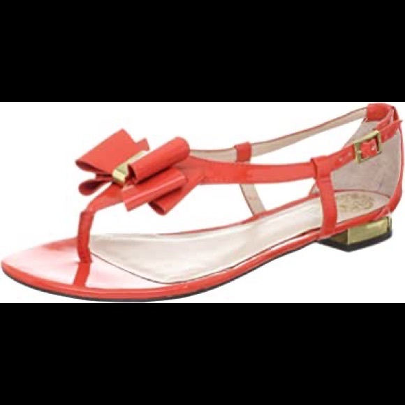 PRICE REDUCED | Cow Patent Leather Heeled Sandals in Coral Reef - Picture 1 of 7